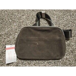 UNNI Everyday Gray Solid Color Cross Body Mini Belt Bag Fanny Pack NWT